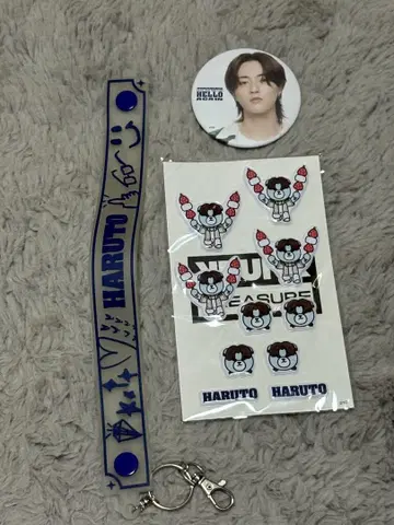 Treasure HARUTO 배지 씰 스트랩 세트