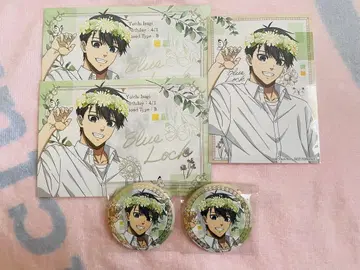 블루 록 flower crown 캔뱃지 특전 이사기 요이치
