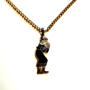 레어 빈티지 뽀빠이의 연인 올리브 목걸이 미국