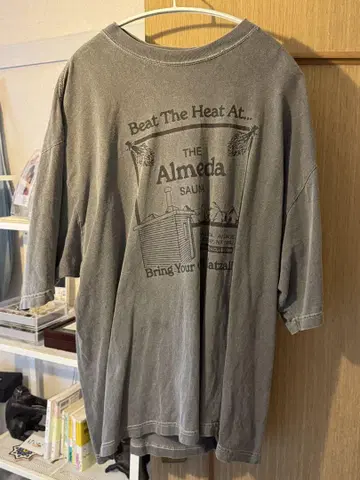The Almeda Sauna 오버 사이즈 T셔츠 그레이