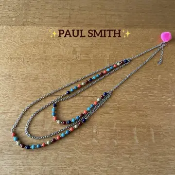 [ PAUL SMITH*폴스미스 ] 목걸이 비즈 멀티컬러 컬러풀