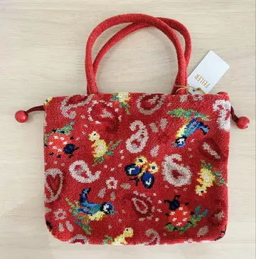 손잡이 복조리 백 하이디 페이즐리 플래그십 스토어 한정판 와인 하이디 백