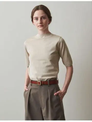 <Steven Alan> 보틀넥 하프 슬리브 니트 미사용 새상품