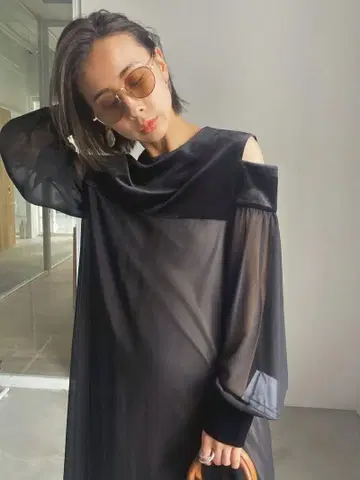 ameri vintage TOP COVER SHEER DRESS
