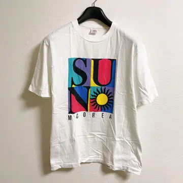 crazy shirts hawaii SUN MOOREA 프린트 T셔츠
