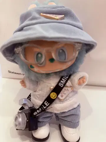 라부부 LABUBU 17cm 옷 갈아입기 6세트 블루 카메라맨