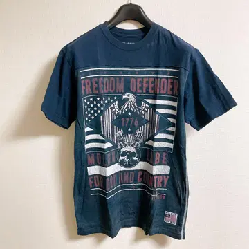 AFFLICTION 양면 프린트 그래픽 티셔츠 스컬 이글