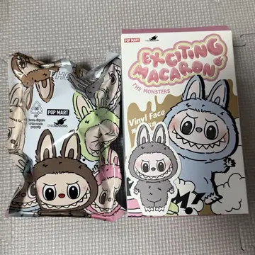 THE MONSTERS 라부부 마카롱 봉제 인형 세서미빈
