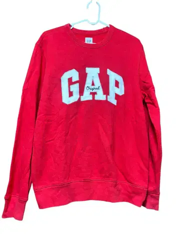 갭 GAP original 레드 맨투맨 s