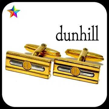 던힐 dunhill 커프스 커프 링크 골드 실버
