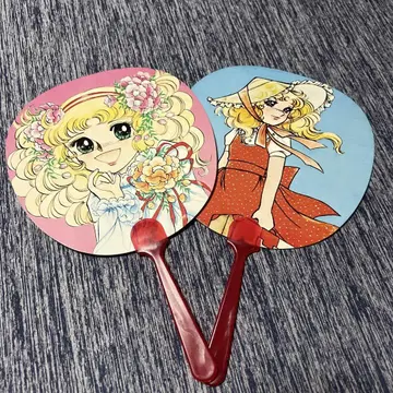 캔디캔디 부채 쇼와 레트로 당시 물품 이가라시 유미코