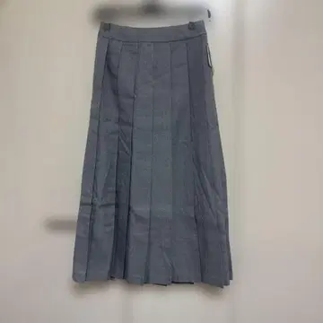 미사용 로리즈팜 그레이 플리츠 롱 스커트