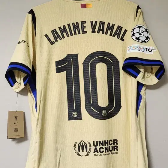 Authentic) 25-26 Barcelona x Kobe Away Lamine Yamal Marking