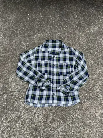 50s rayon check shirt