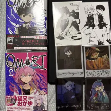 OMORI 코믹 1, 2권 코믹 초판 혜택 애니메이트 혜택 세트