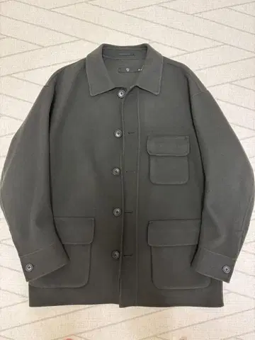 +J 울 블렌드 오버사이즈 셔츠 재킷