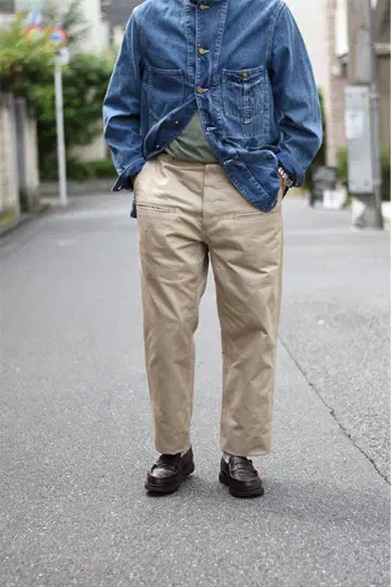 사사프라스 치노 팬츠 Wheel borrow pants