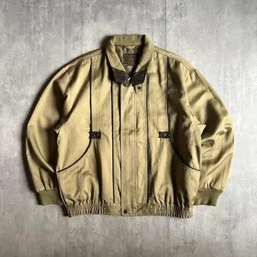 [ 90년대 vintage ] 스윙탑 블루종 하이넥 숏 기장 구제 의류