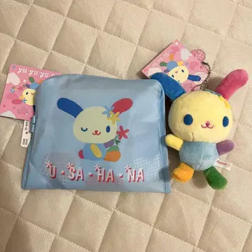 우사하나 에코백 봉제 인형 키링