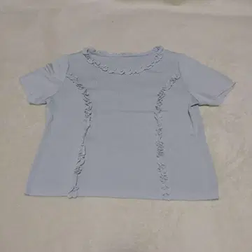 Leilian 레리앙 프릴 반팔 티셔츠