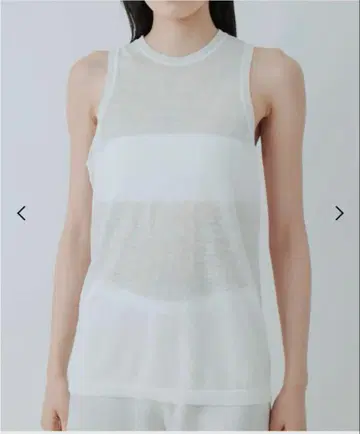 yo biotop Sheer linen tanktop