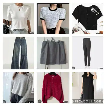 여성용 빅 사이즈 묶음 판매 코디 묶음  XL XXL