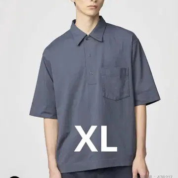 에어리즘 코튼 피케 셔츠 xl 그레이 미사용 새상품 유니클로 U