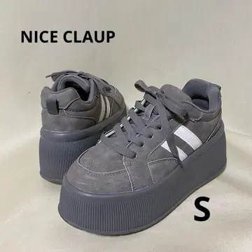 NICE CLAUP 플랫폼 리본 커스텀 스니커즈 리본 없음