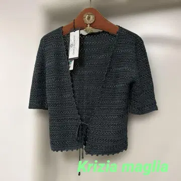 [ 미사용 ] Krizia Maglia 반팔 가디건 40