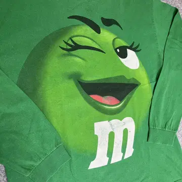 11s M&M's 캐릭터 티셔츠 롱티 Ms. Green 그린 그린