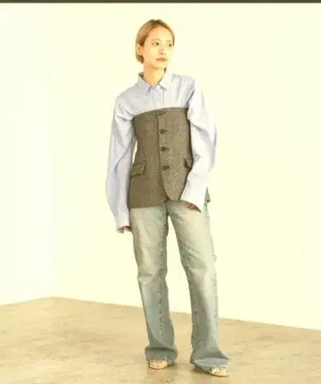 Spick&Span 트위드 뷔스티에 스픽 앤 스팬