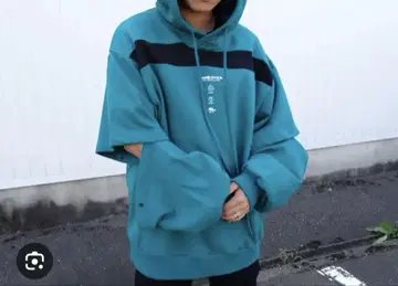SHAREEF(샤리프) 풀오버 후드티 그린