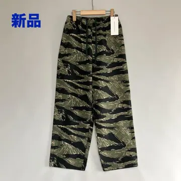 새 상품 Manual Alphabet 립스탑 이지 팬츠 타이거 카모 S