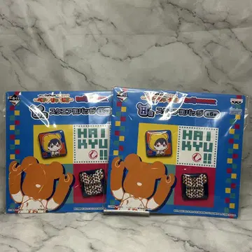 베어브릭 복권 하이큐!! 스퀘어 캔뱃지 카게야마 토비오 2세트