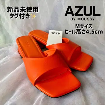 [ AZUL by MOUSSY ] 샌들 뮬 여름 오렌지 갸루 화려