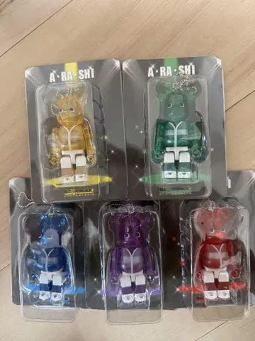 A RA SHI 베어브릭 5체 세트