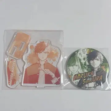 윈드 브레이커 벚꽃 원작 그림 아크릴 스탠드 캔뱃지 2세트