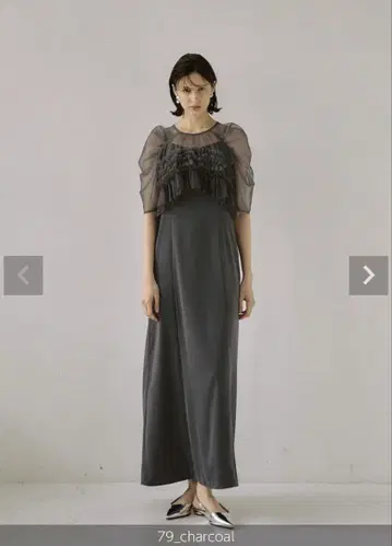 Lerure [릴루어] Ruffle tulle airy dress