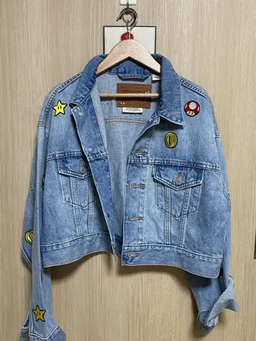 Levi's x 슈퍼 마리오 콜라보 데님 자켓 XS (거의 미사용)