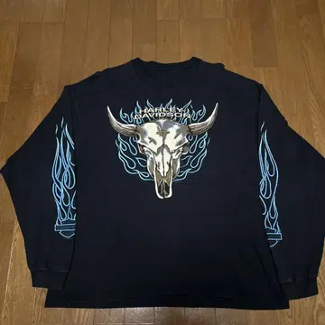 90s vintage Harley Davidson flame TEE