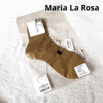 새상품*Maria La Rosa*양말*삭스*골드*메탈릭*실크
