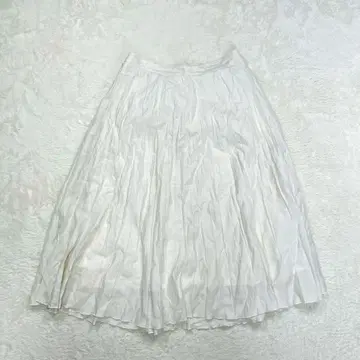 로트레아몽 플레어 스커트 롱 무지 빅 넉넉한 체형 커버