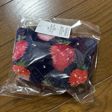 미개봉 새상품*페일러 스트로베리 도트 파우치 네이비