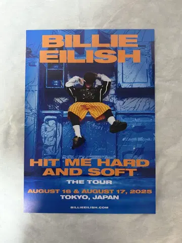 Billie Eilish 재팬 투어 포스터 A3 사이즈