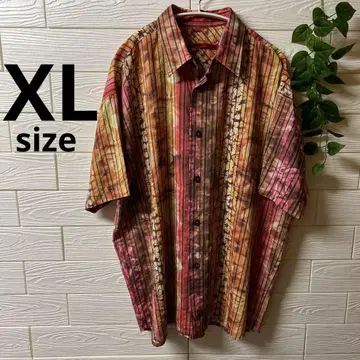 알로하 셔츠 패턴 셔츠 반팔 여름 XL 오버 사이즈 하이비스커스 꽃