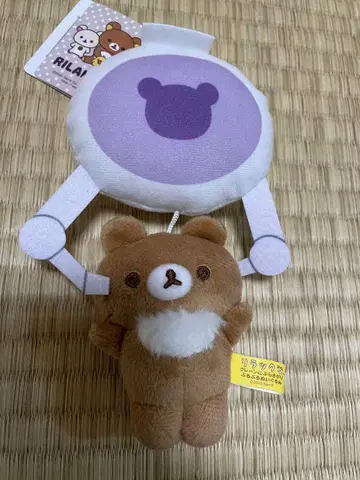 리락쿠마 크레인에 매달린 부들부들 봉제인형 차이로이코구마