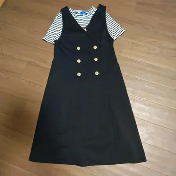 BLUELABELCRESTBRIDGE 점퍼 스커트 블랙