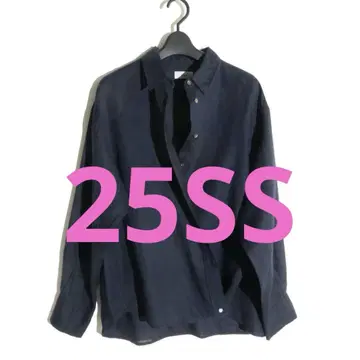 25ss IENA 워셔블 린넨 2WAY 셔츠 네이비 이에나