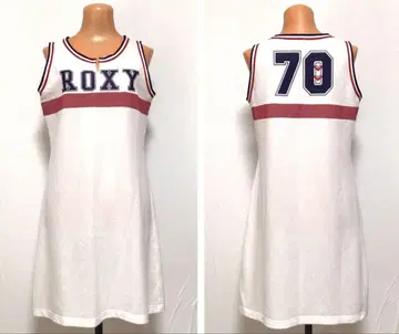 ROXY 록시 슬리브리스 롱 원피스 화이트 L 새상품급