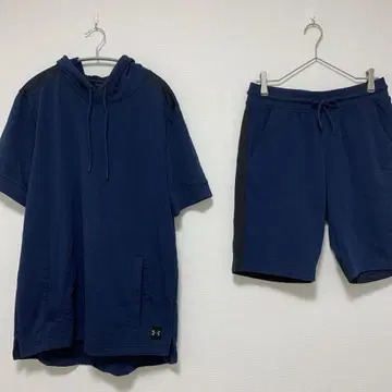 언더아머 반팔 후드티 하프 팬츠 저리 상하의 세트 L~XL